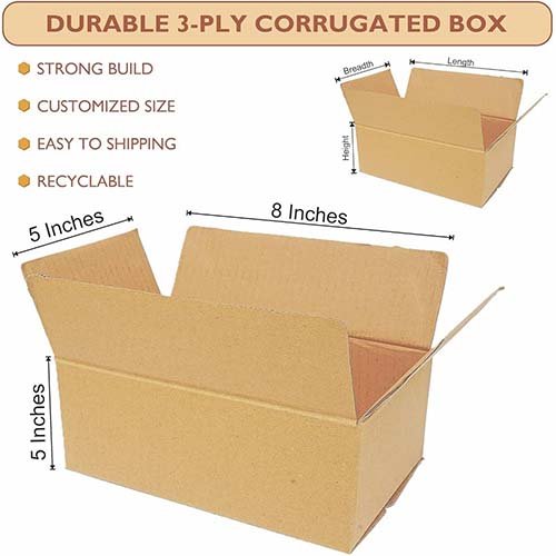 Heavy-Duty 3-Ply Corrugated Master Shipping Boxes (Bundle of 100)