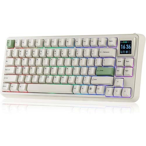 Retro Pastel Wireless Mechanical Keyboard (75% Layout)
